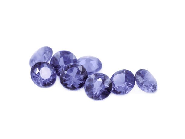 Purple diamond cut gems on a white background. Tag Heuer - RARE Official Watch Display- Modular Customizable Showcase